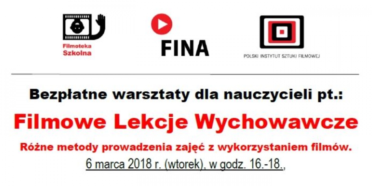 “FILMOWE” warsztaty dla nauczycieli
