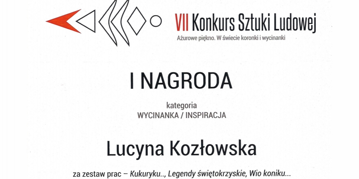 Lucyna Kozłowska z I Nagrodą !
