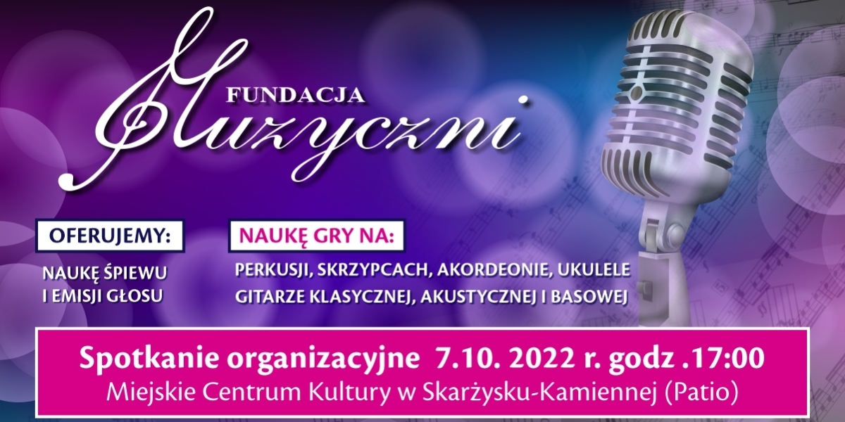 Nauka śpiewu i gry na instrumentach - Fundacja Muzyczni