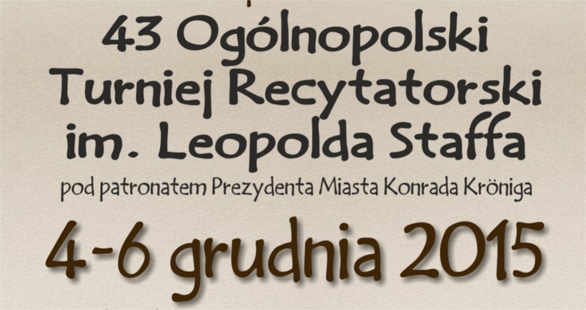 43 Ogólnopolski Turniej Recytatorski (foto+video)