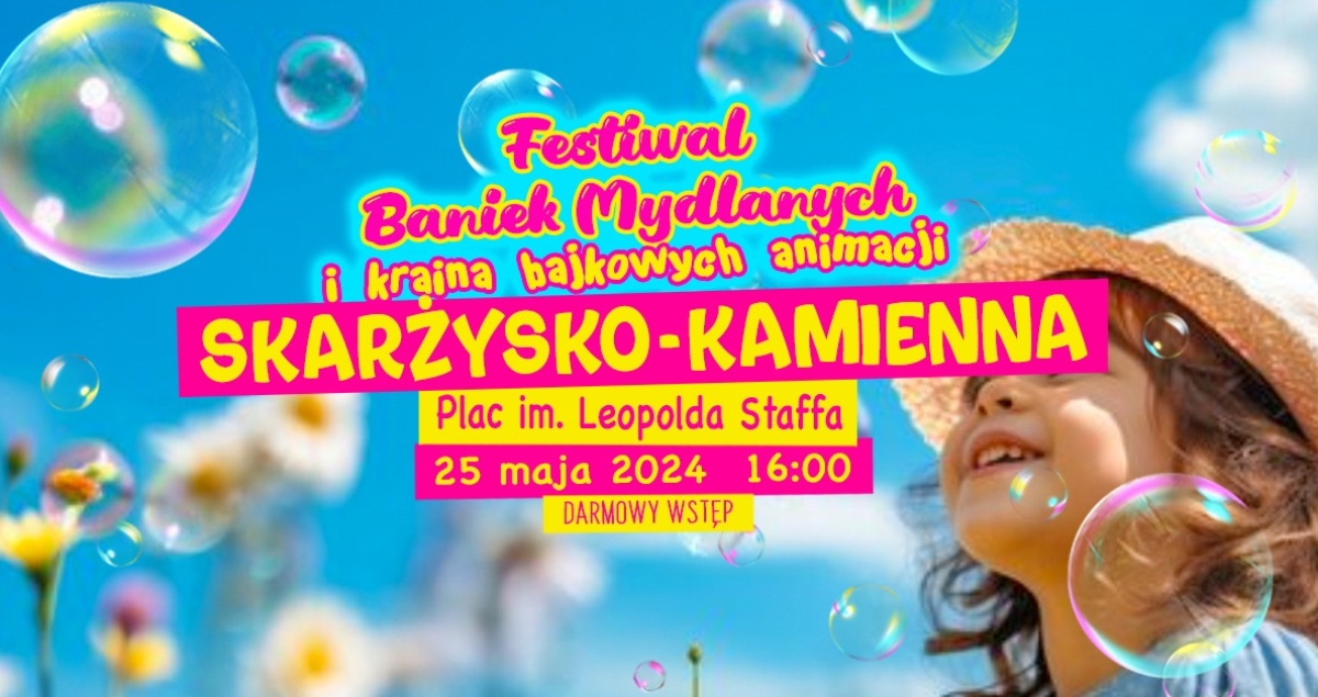 Festiwal Baniek Mydlanych na Placu Staffa