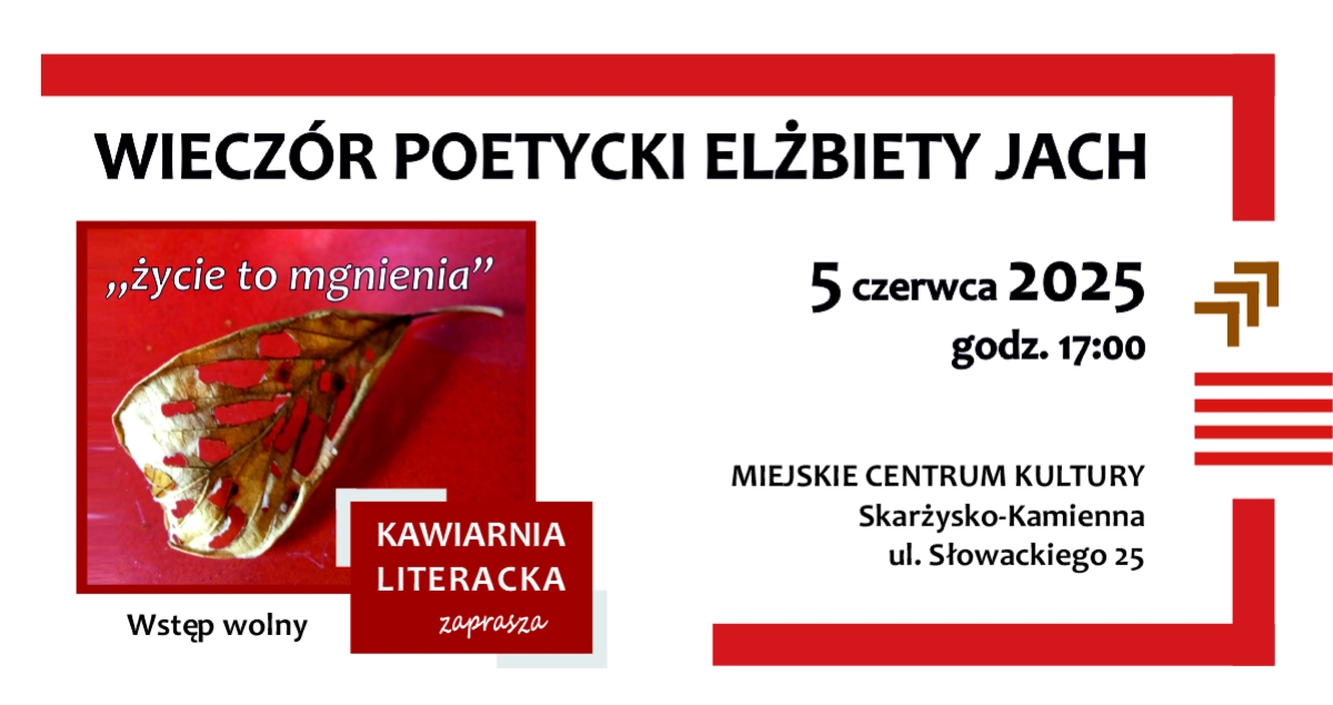 Wieczór poetycki z Elżbietą Jach