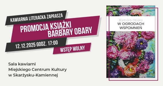 Kawiarnia literacka - Promocja książki Barbary Obary