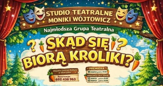 „Skąd się biorą króliki?” – premiera najnowszego spektaklu Studia Teatralnego Moniki Wójtowicz