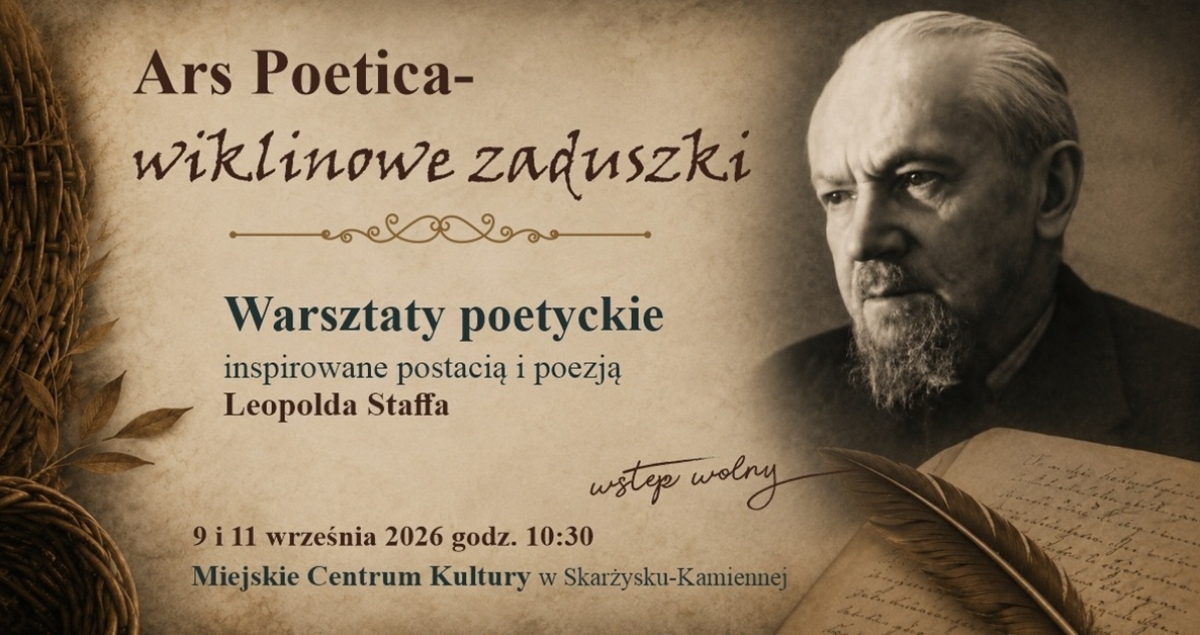 Warsztaty poetyckie w ramach projektu „Ars poetica – Wiklinowe Zaduszki”