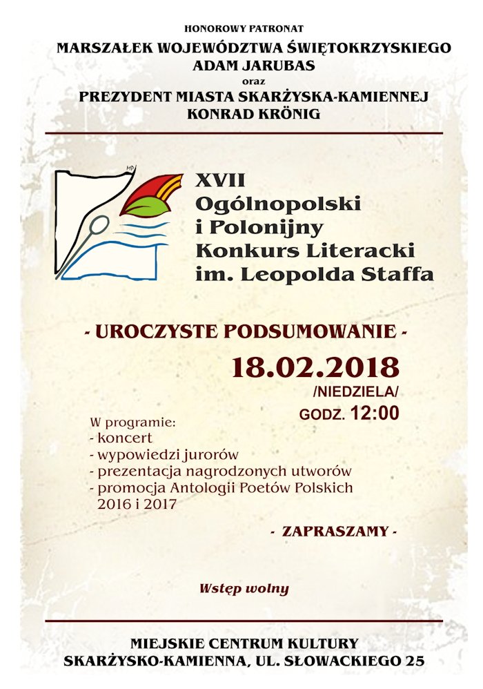 uroczyste podsumowanie Literacki 2018