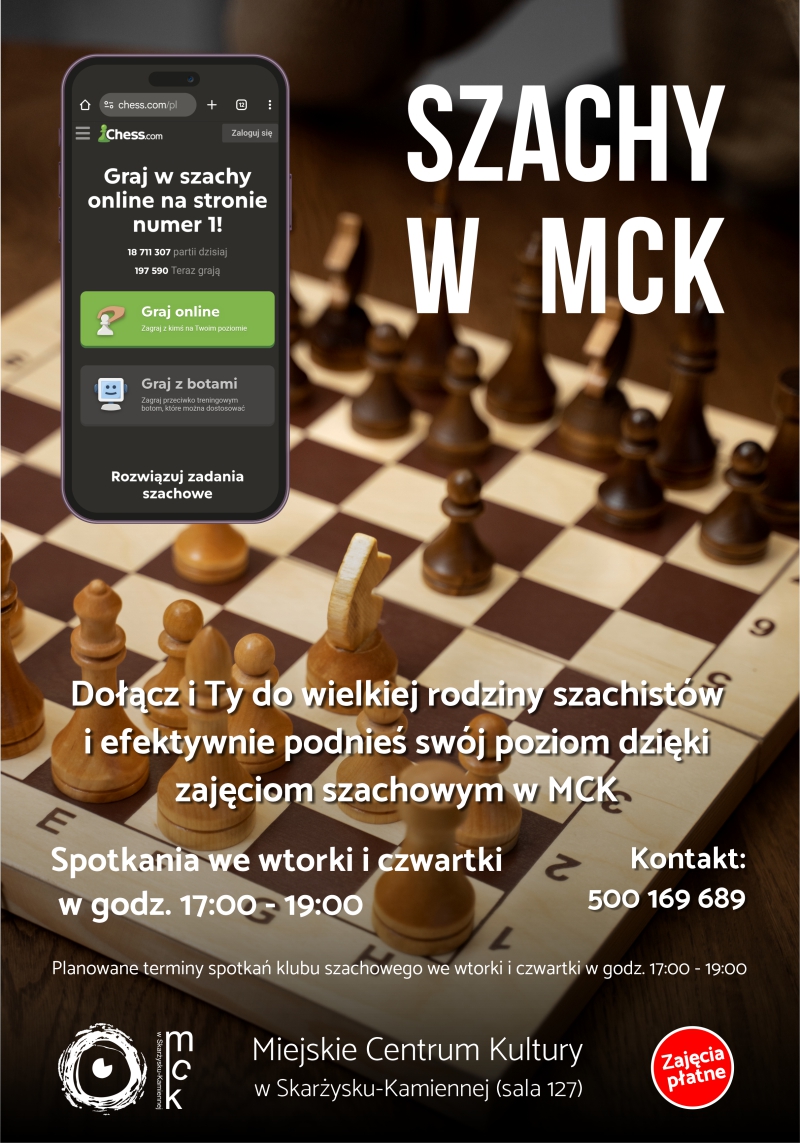 plakat klub szachowy