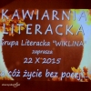 KAWIARNIA LITERACKA “Na cóż życie bez poezji