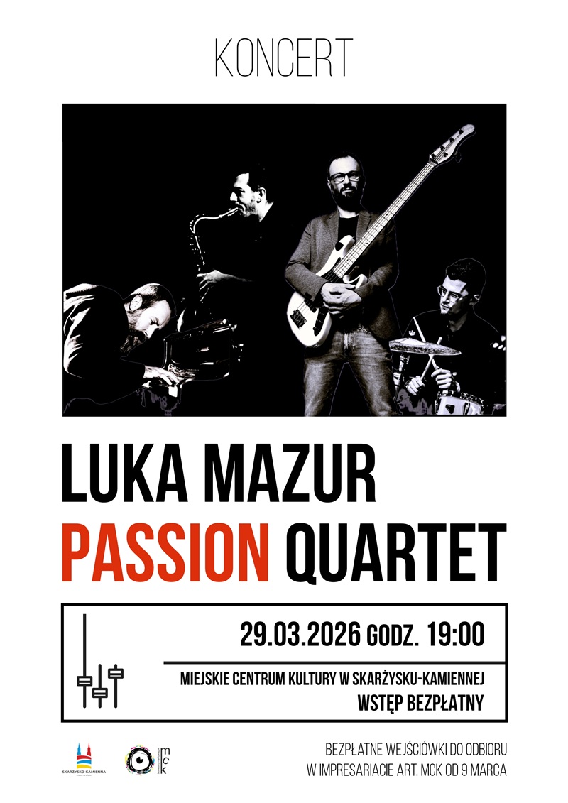 plakat_koncert_Luca_Mazur_Passion_Quartet