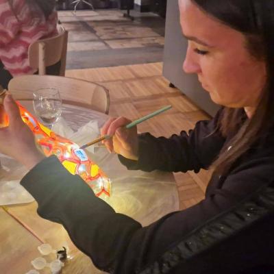 Malowanie przy winie