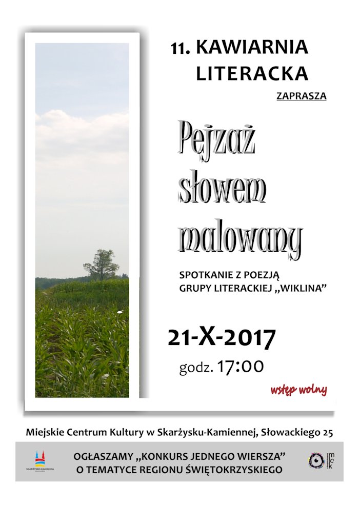 kawiarnia literacka Pejzaz slowem malowany