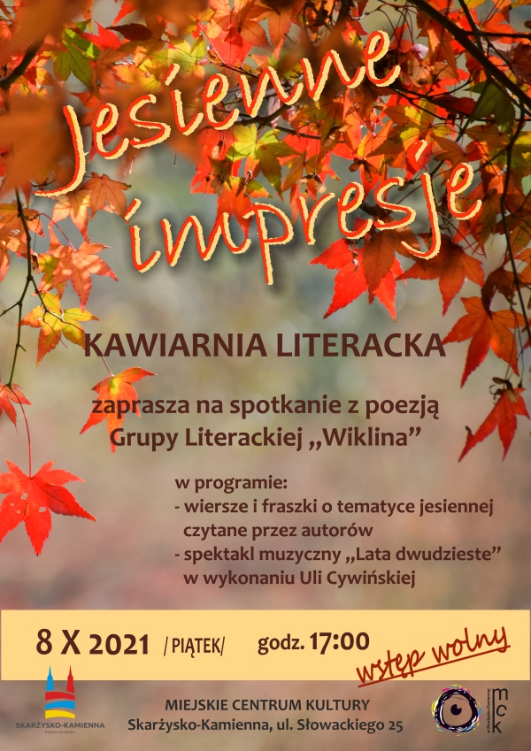 kawiarnia literacka jesienne impresje