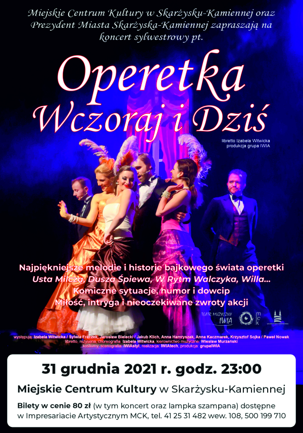 koncert sylwestrowy Operetka wczoraj i dzis