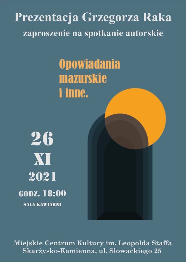 spotkanie autorskie Grzegorz Rak