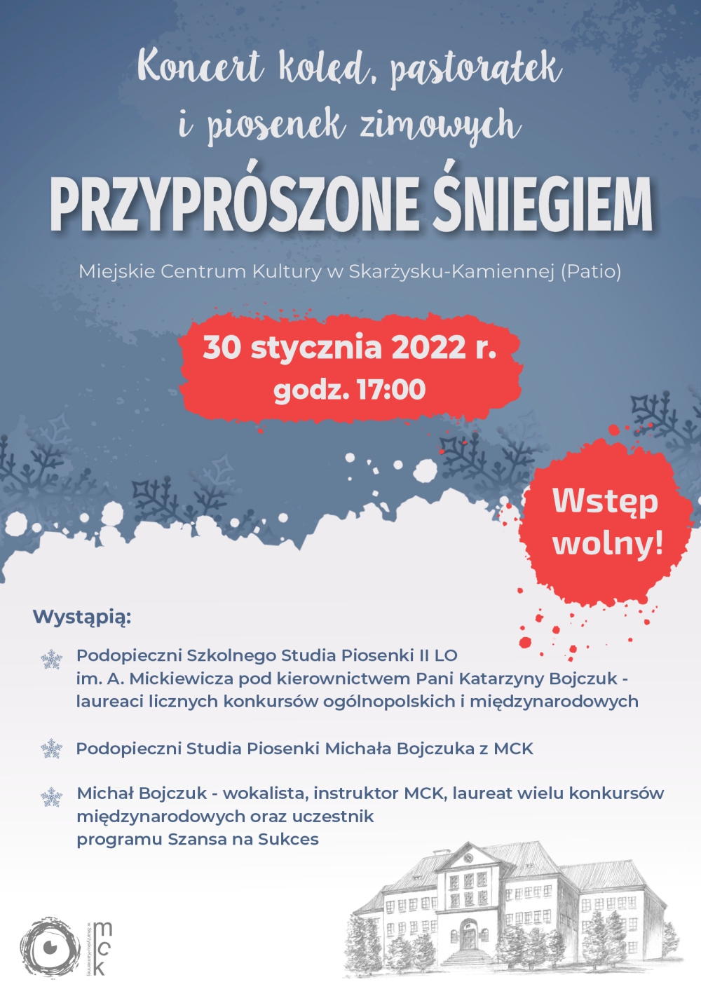 Koncert koled Pastoralek popruszone sniegiem