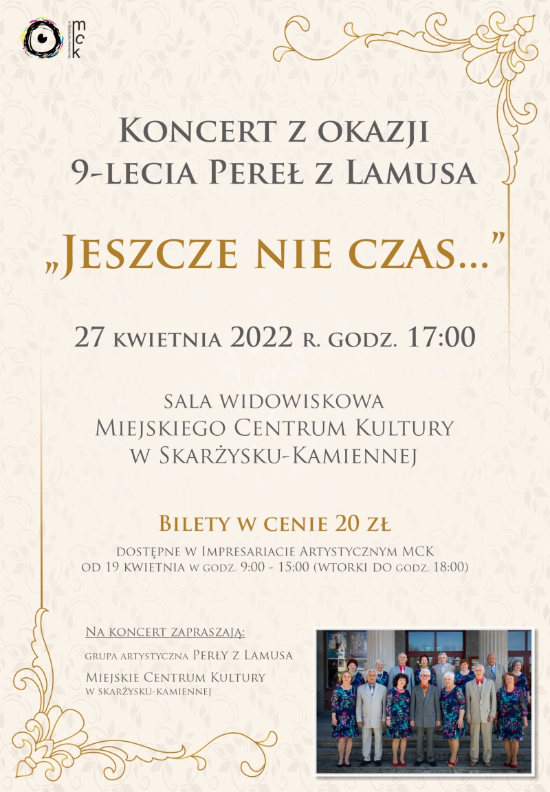plakat 9 lecie perel z lamusa