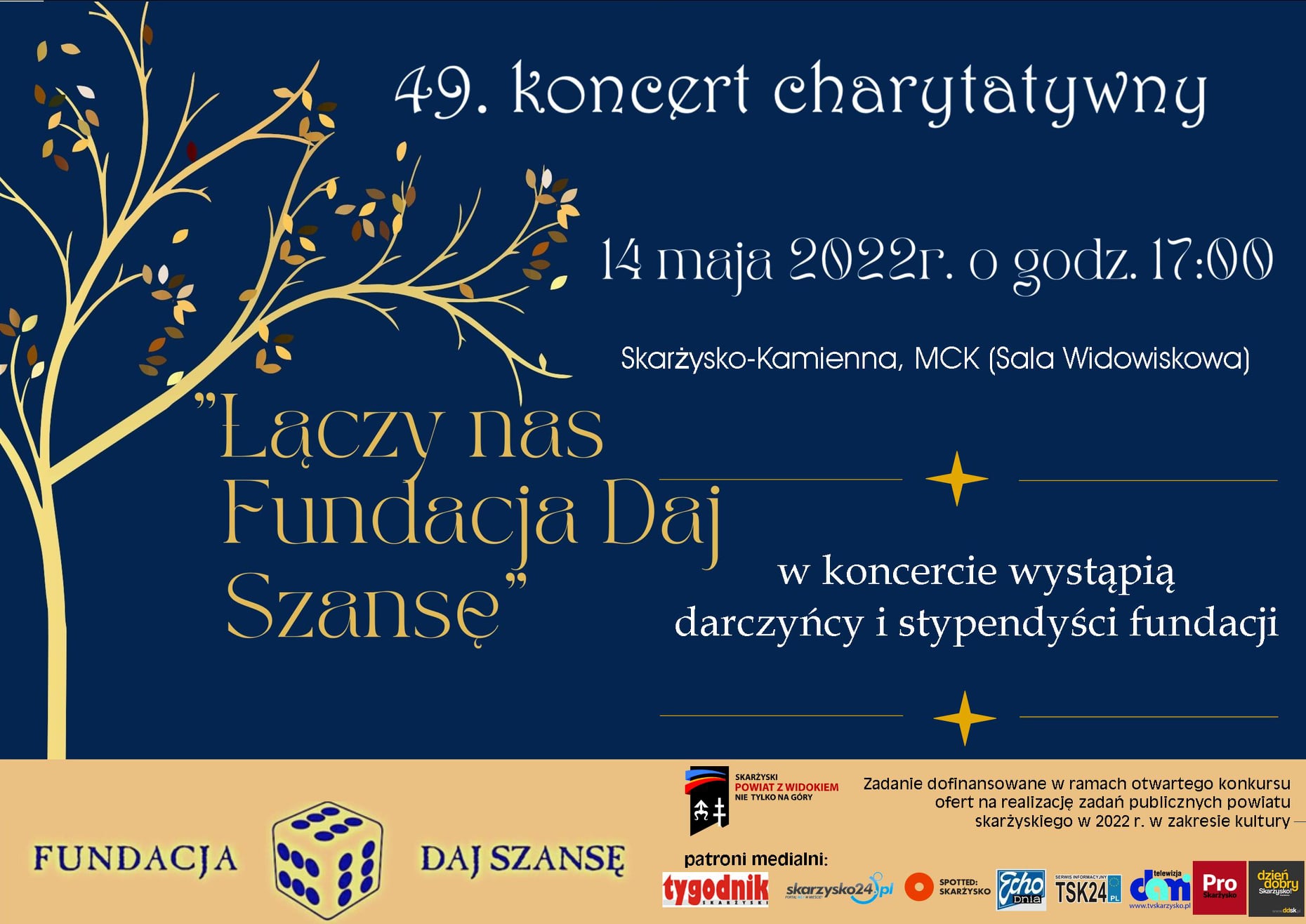 loga 49.koncert charytatywny fundacja daj szanse