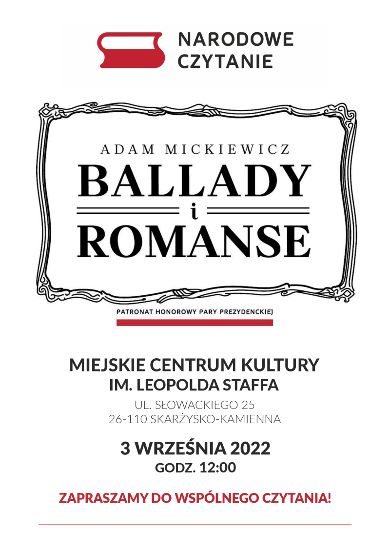 narodowe czytanie 2022