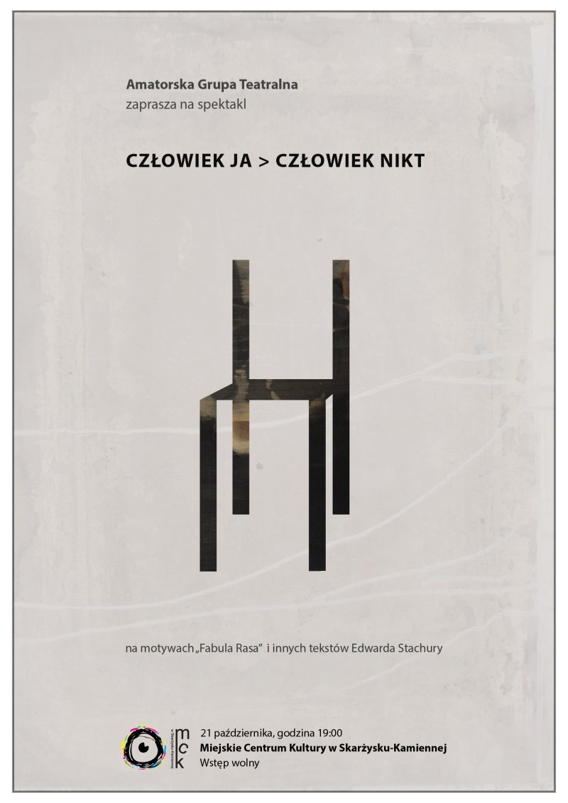 spektakl czlowiek ja czlowiek nikt 24.10.2022