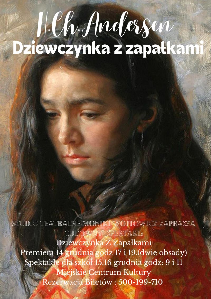 spektakl dziewczynka z zapalkami plakat