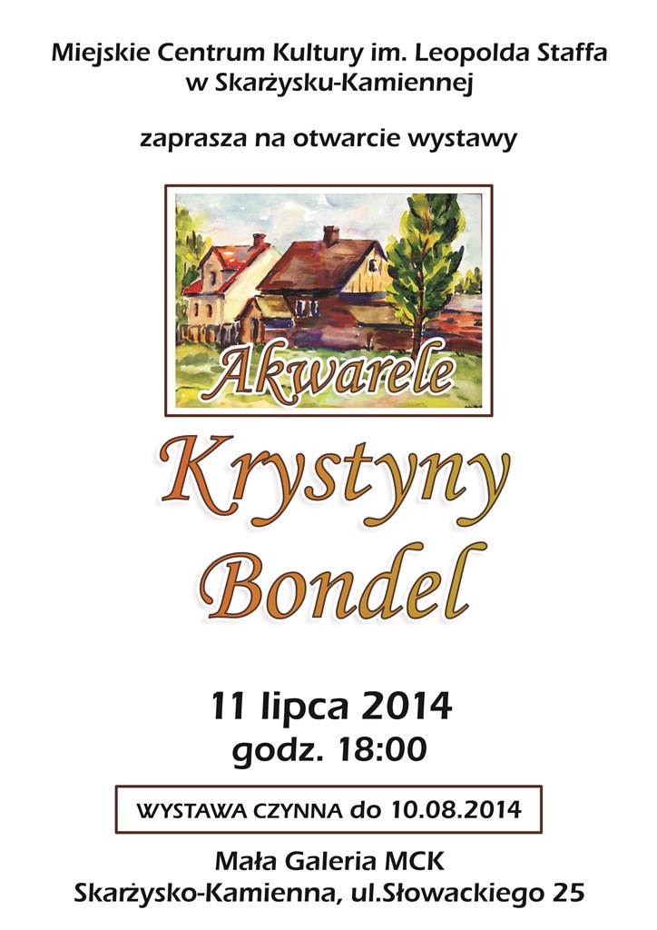 Wystawa Akwarele Krystyna Bondel