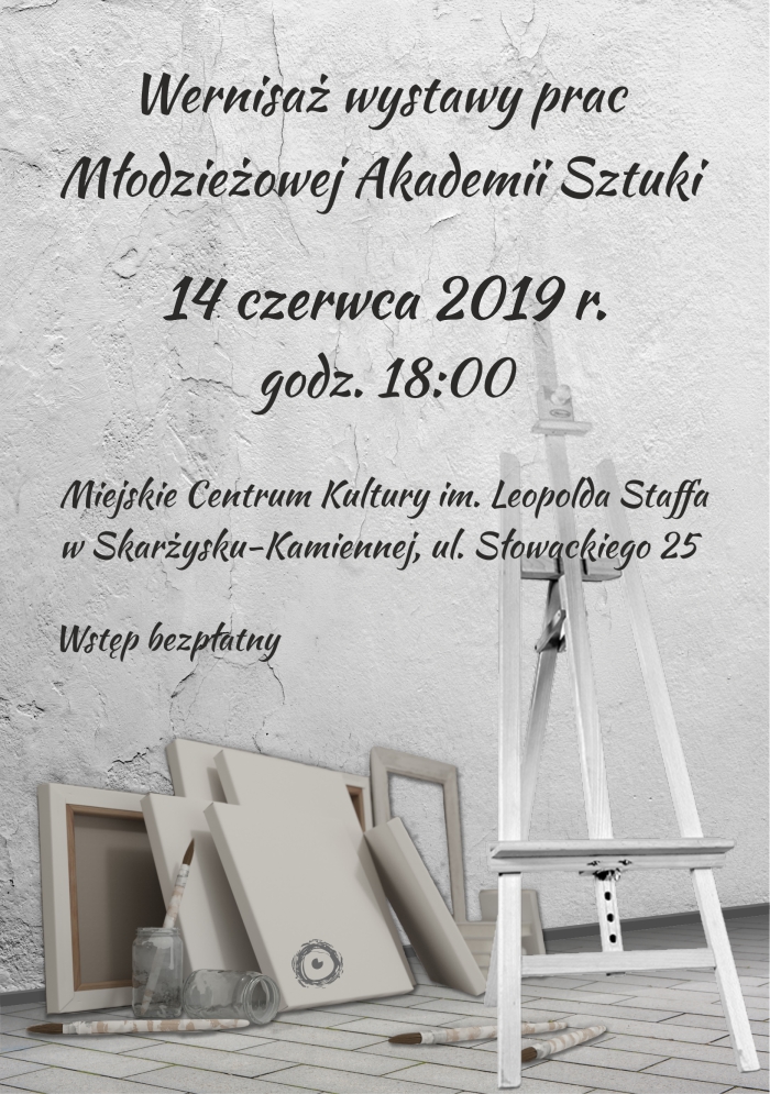 wernisaz wystawy prac mlodziezowej akademii sztuki